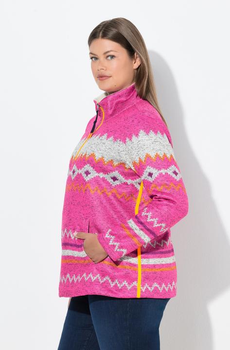 Produktbild Laurasøn Norweger-Strick Fleece Pullover, Troyerkragen, Langarm (44, 46)