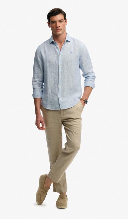 Produktbild Superdry Riviera Leinenhemd mit langen Ärmeln (XL)