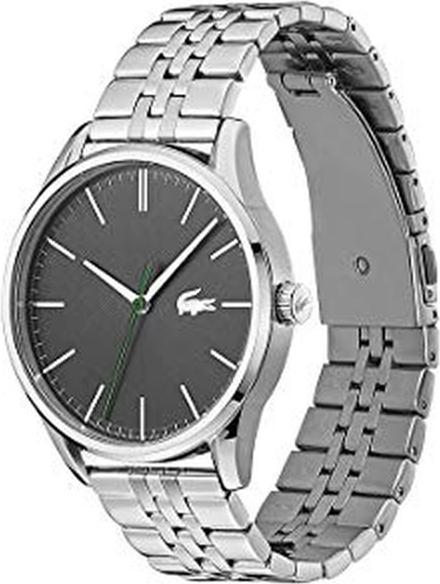 Actual product image Lacoste Analog Quartz Watch with Stainless Steel Band and Gray Dial (Analogue wristwatch, 42 mm)