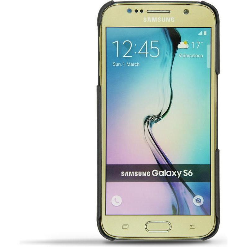 Thumbnail - Noreve Lederschutzhülle (Samsung Galaxy S6), Smartphone Hülle, Schwarz
