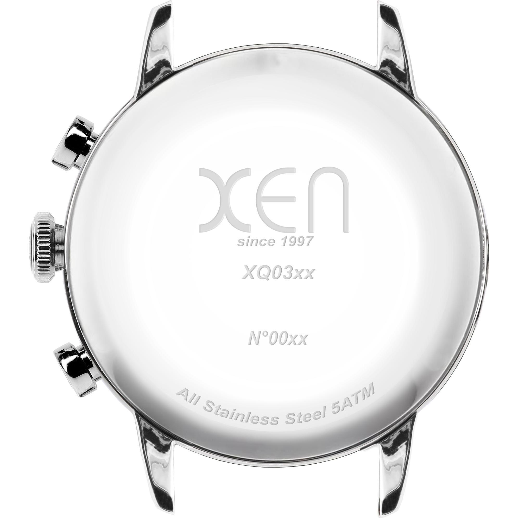Thumbnail - Xen, Armbanduhr, Armbanduhr Chronograph XQ0308, Schwarz, (Chronograph, 41 mm)
