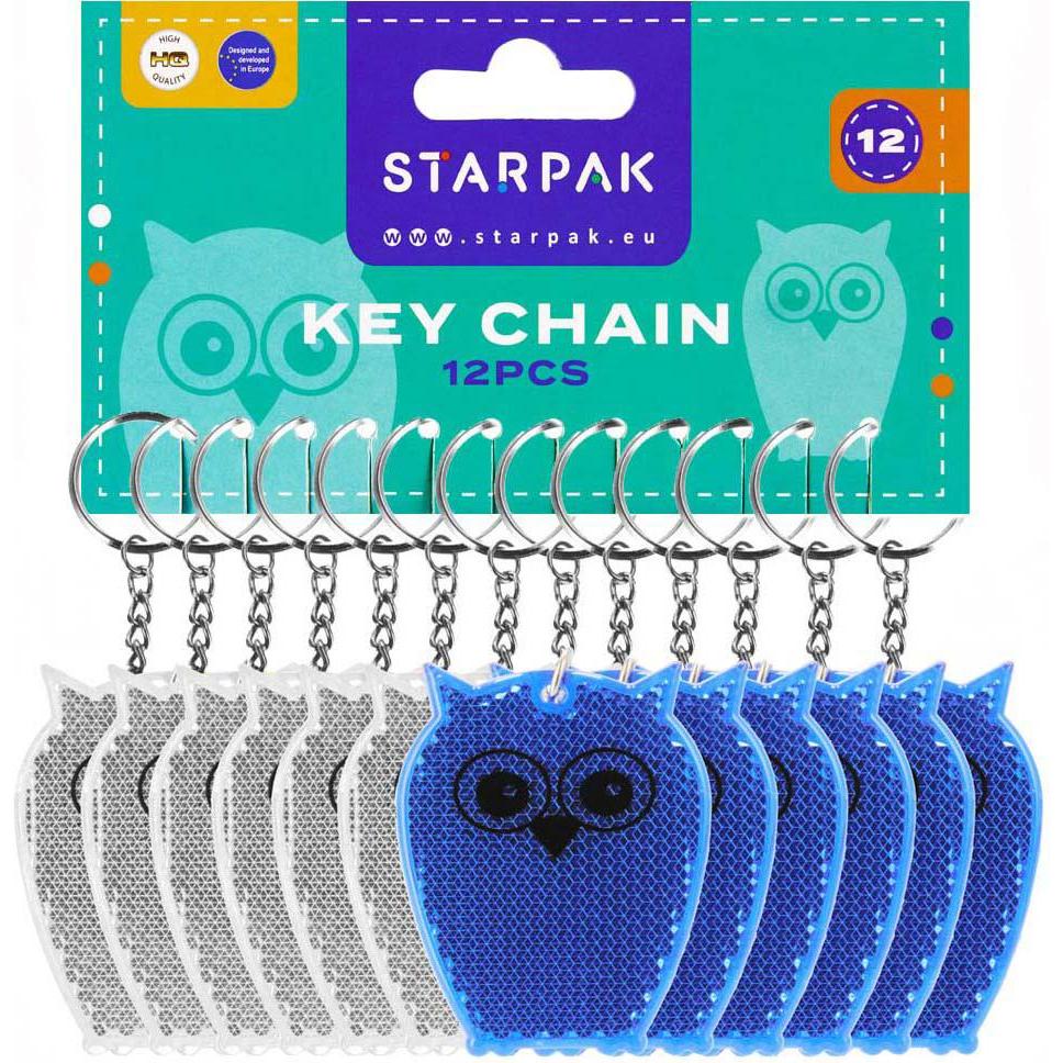 Bambini, Portachiavi, Reflection Schlüsselanhänger Eule, 12 Stk.