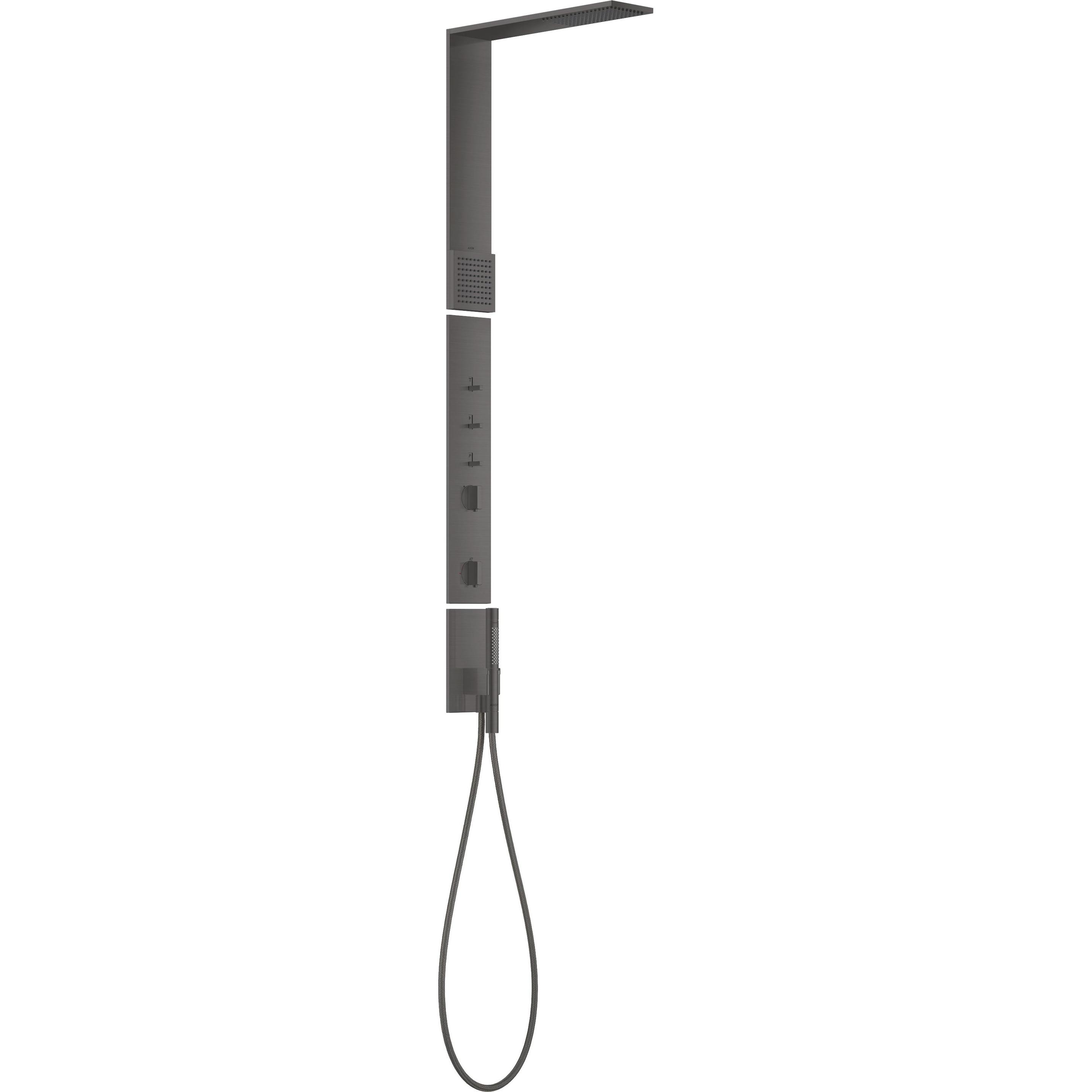 Thumbnail - hansgrohe, Duschsystem, AXOR ShowerComposition Duschpaneel, mit Thermostat, Kopfbrause 110/220, Schulterbrause, in