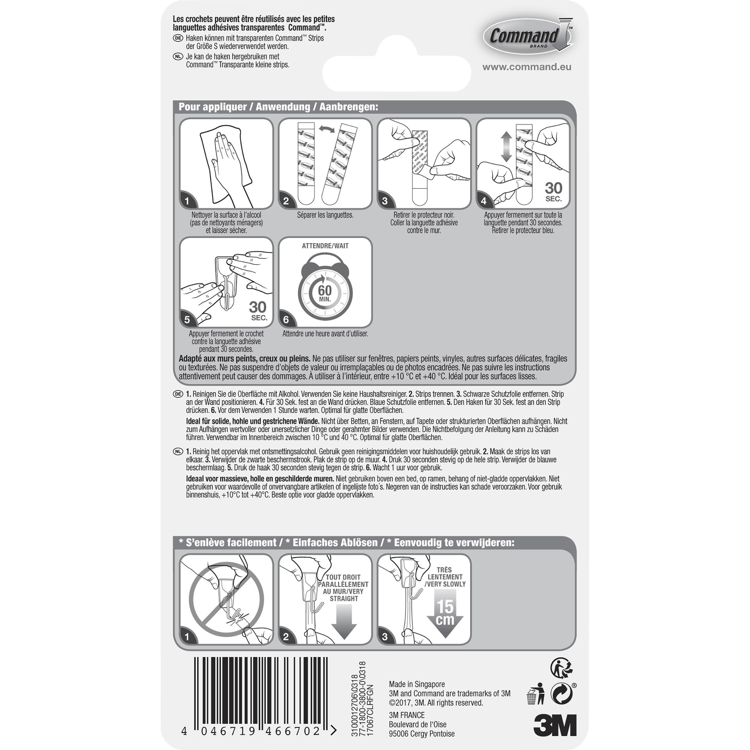 Thumbnail - Command, Klebehaken + Klebenagel, Drahthaken