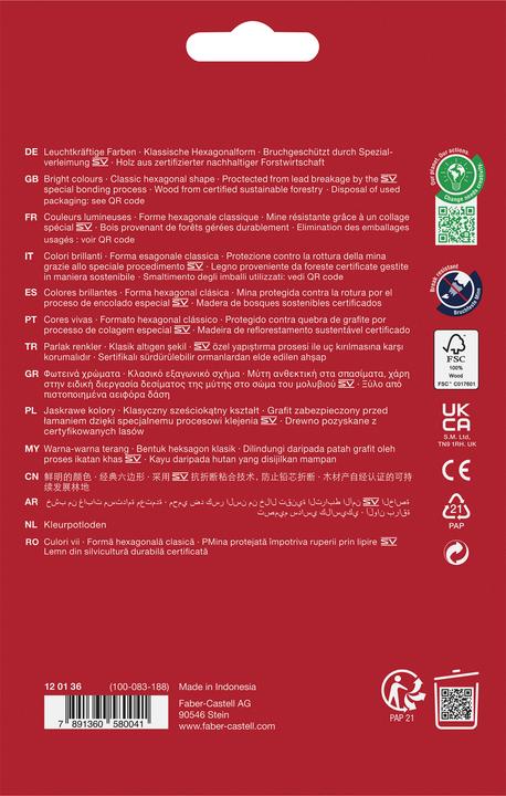 Actual product image Faber-Castell Castle (Multicoloured, 36 x)