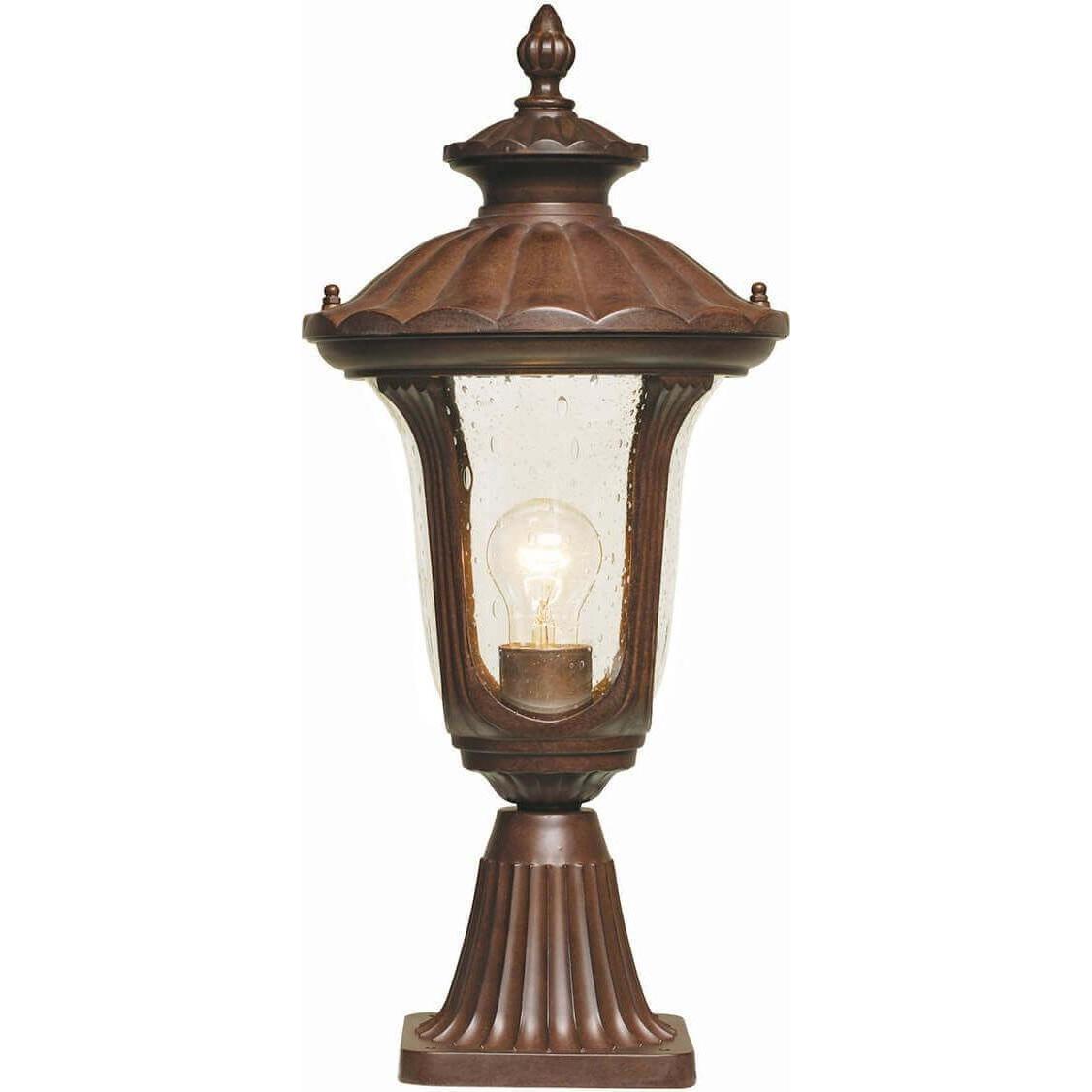 Elstead Lighting, Gartenbeleuchtung, Chicago Aussen-Stehleuchte E27 51cm Rostige Bronze Patina IP44 (5100 lm, E27, IP44)