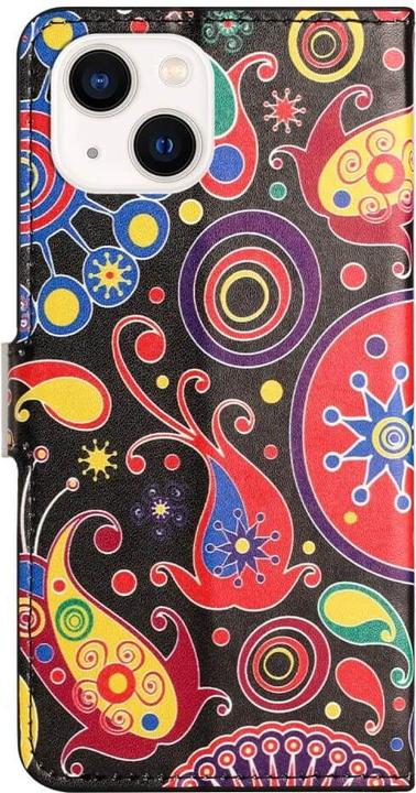 Produktbild Cover-Discount iPhone 15 - Leder Etui Hülle Schmetterling schwarz (Apple iPhone 15)