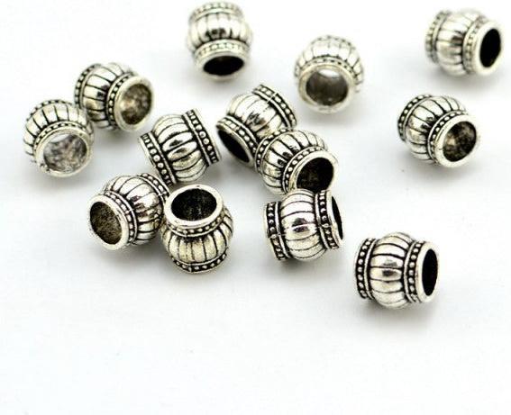 Produktbild Hermex Säule Bead Perle - Silbrig (Zink-Legierung)