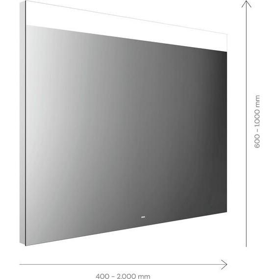 Emco, Spiegelschrank, MI 250 LED-Lichtspiegel, breiter Lichtausschnitt oben, verdeckter Sensorschalter, Breite 1700mm