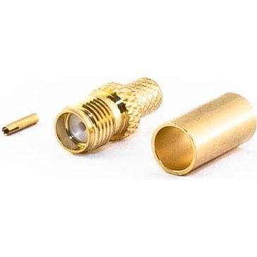 Varia SMA-Buchse für RG58 Kabel, Crimp Version, Elektronikkabel + Stecker