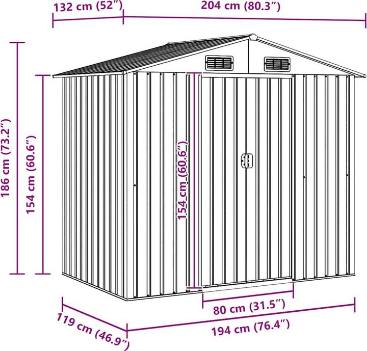 Produktbild vidaXL Gartenlaube