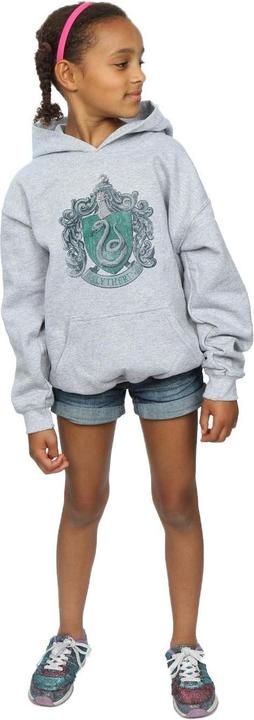 Immagine prodotto Slytherin Distressed Crest Felpa con Cappuccio Ragazze (128)