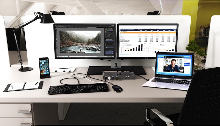 Produktbild i-tec USB 3.0 / USB-C Dual 4K Dock (USB-C, 2 Ports)