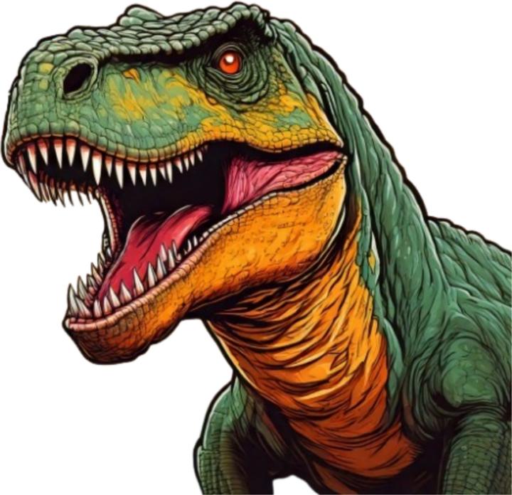 Image du produit Bügelbilder Bügelbild Comic T-Rex (1 pcs)