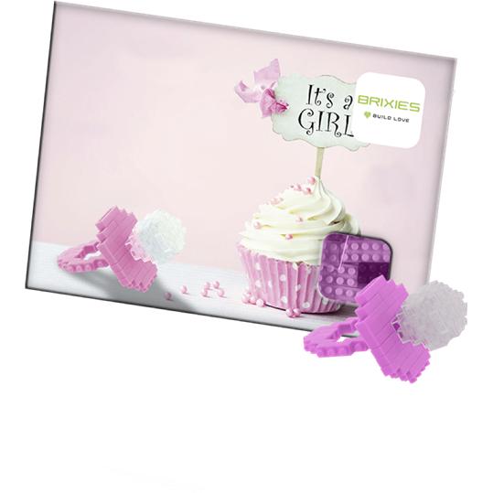 Thumbnail - Brixies Postkarte Baby Girl