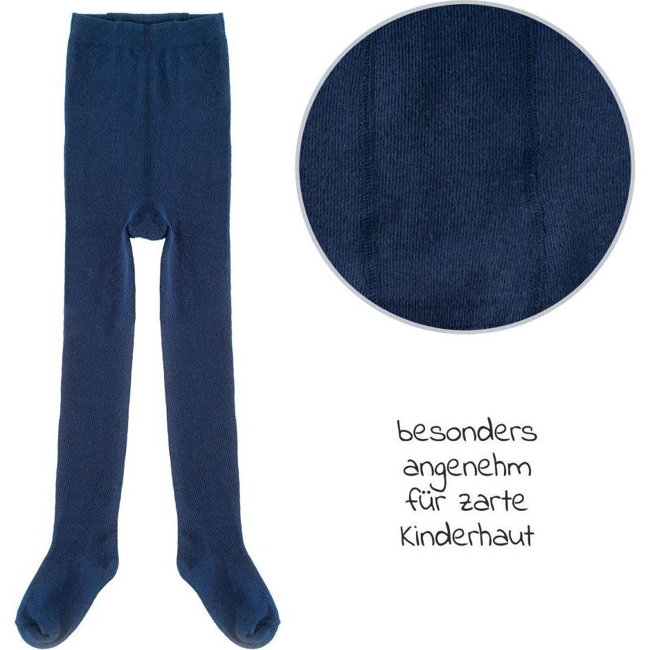 Thumbnail - La Loona, Strümpfe, LaLoona Baby-Strumpfhosen Strumpfhose 4er Pack - Marine Grau-Melange -, Blau, Grau, (62/68)