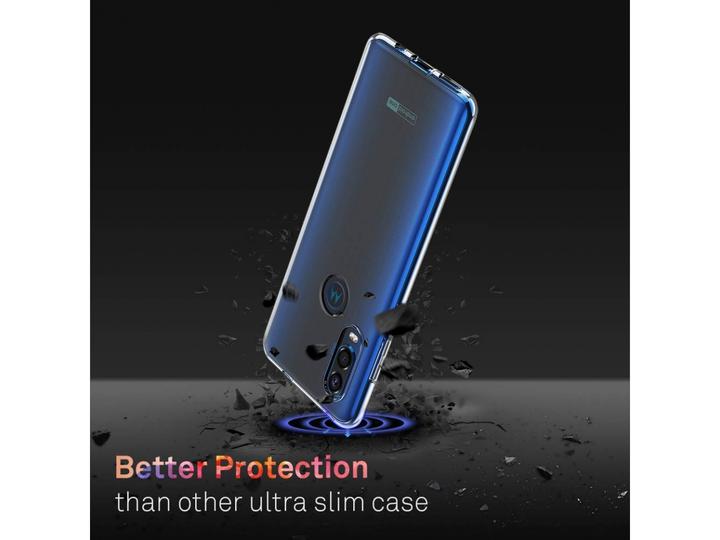 Actual product image Screenguard Motorola One Vision Flexible TPU Clear Case (Motorola One Vision)