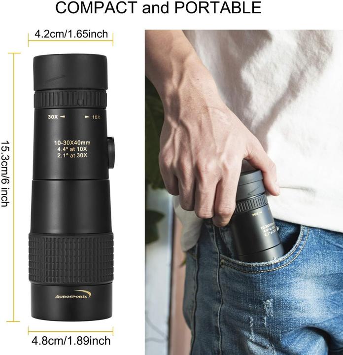 Actual product image Aurosports Monocular telescope (30 x, 40 mm)