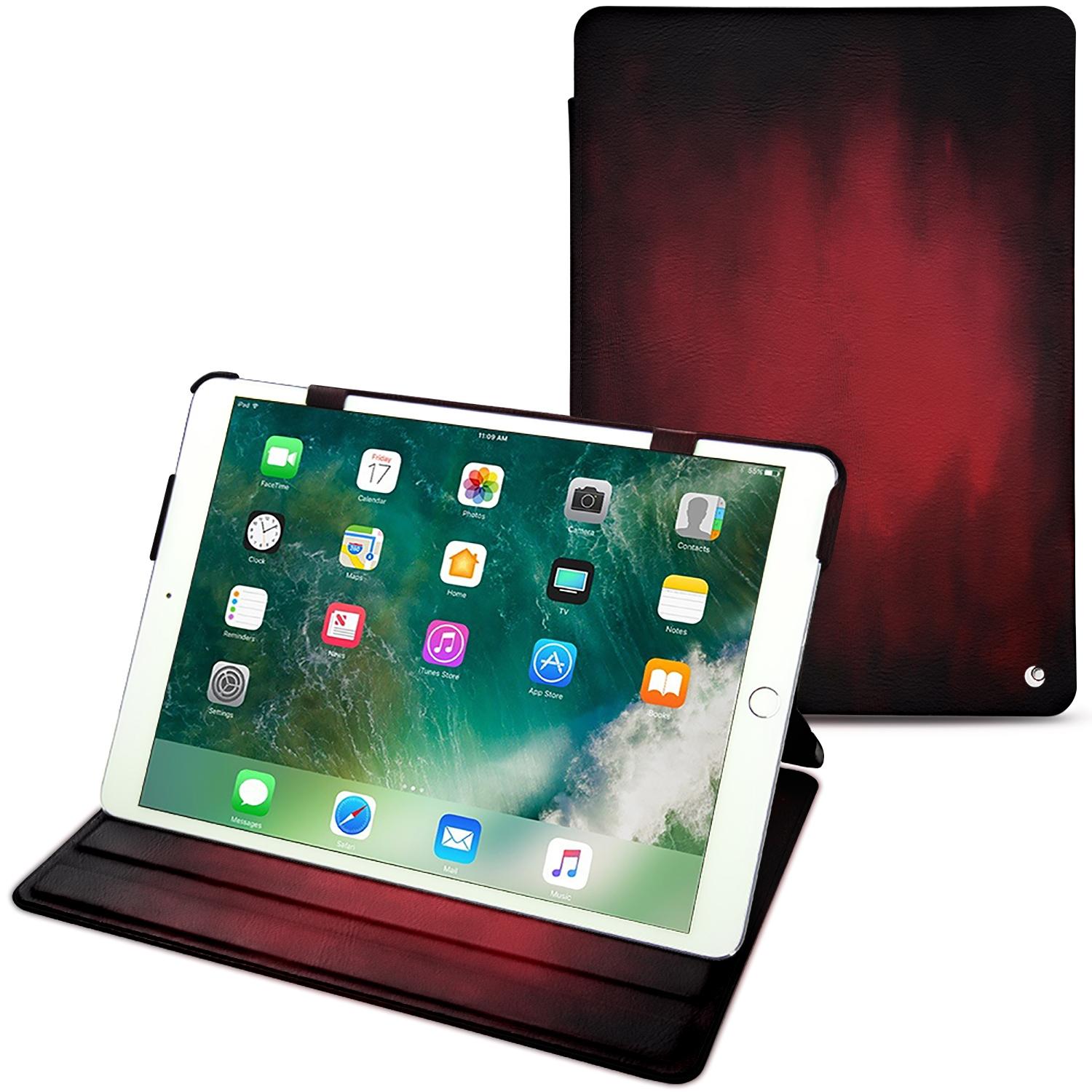 Noreve Lederschutzhülle horizontal (iPad Pro 10.5), Tablet Hülle, Rot