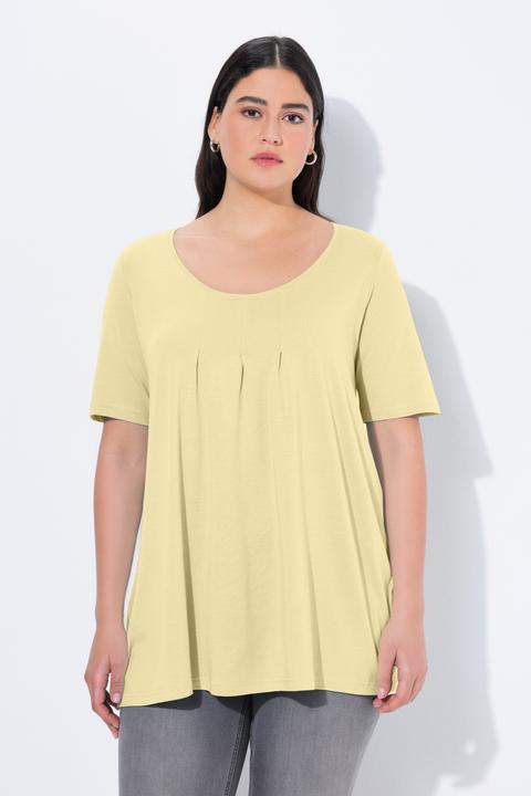 Actual product image Ulla Popken Essential Front Pleat Tee (54)