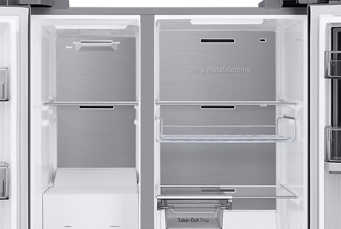 Produktbild Samsung RH6ACG805DS9EG (edelstahl, Food Showcase T?r, AI Energy Mode, Smart Conversion, Wassertank) (645 l)