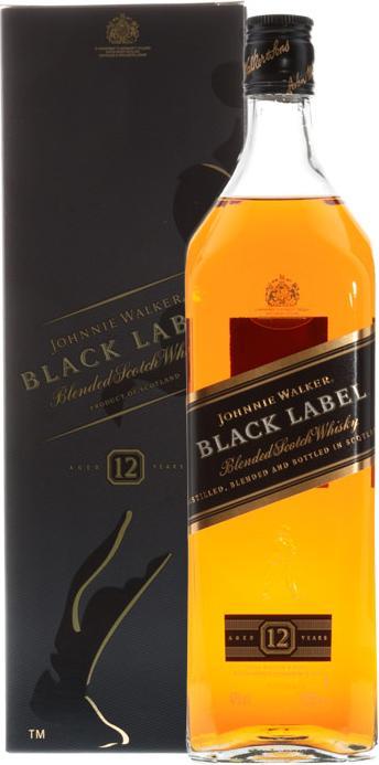 Produktbild Johnnie Walker Black Label + GB 40% Vol. 1l (Blended Whisky, 1 x 100 cl)