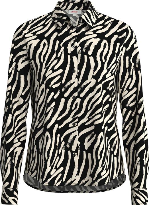 Produktbild s.Oliver Bluse Bluse mit Allovermuster (40)
