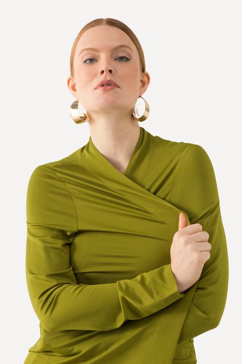 Produktbild Ulla Popken Slinkyjacke, offene Form, Schalkragen, Langarm (58)