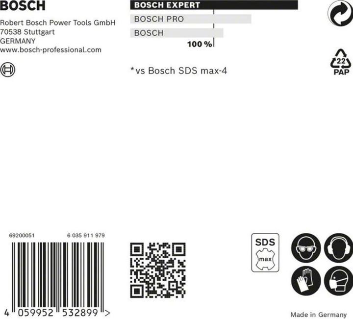 Produktbild Bosch Professional Zubehör EXPERT SDS max-8X Hammerbohrer, 16 x 400 x 540 mm (16 mm)