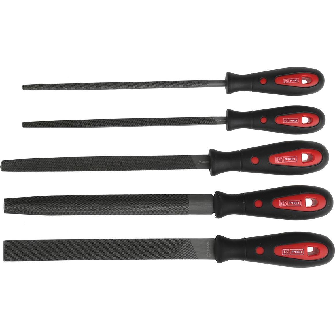Rs Pro, Raspel + Feile, 5 Piece File Set Second Cut (200 mm)