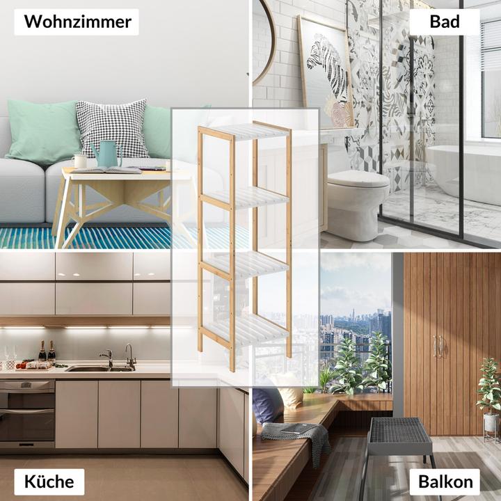 Image du produit Casaria Meuble étagère (33 x 34 x 110 cm)