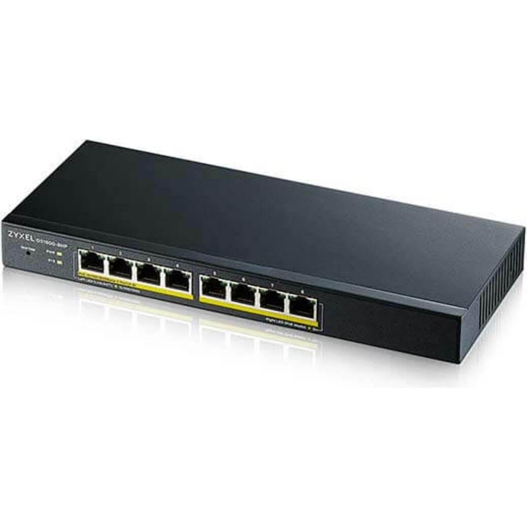 Zyxel Gs1900-8Hp-Eu0102F (8 Porte), Switch Di Rete, Nero