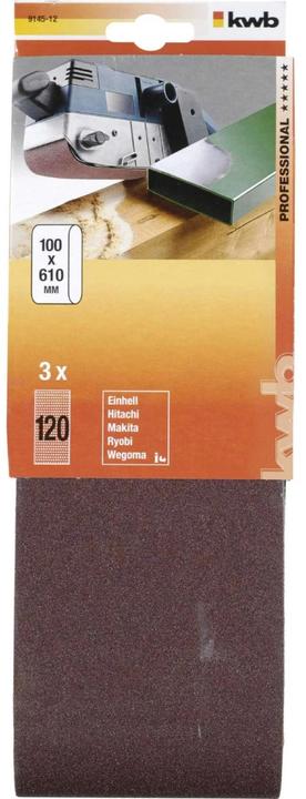 Actual product image kwb Sanding belt 100X610 grain 120 (120)