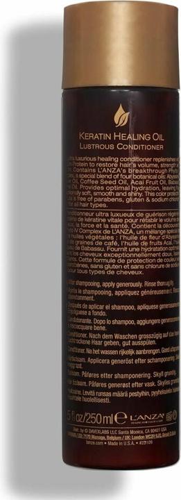 Actual product image L'Anza Keratin Healing Oil Brush Thru Hair Spray with Medium Hold Effect 10.6 Fl Oz 300ml (350 ml)