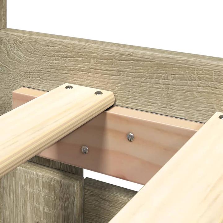 Actual product image VidaXL Bed frame with headboard (150 x 200 cm)