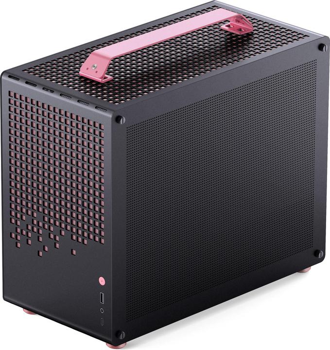 Produktbild Jonsplus MATX Handle Case Z20 - Black-Pink (mATX, Mini-ITX)
