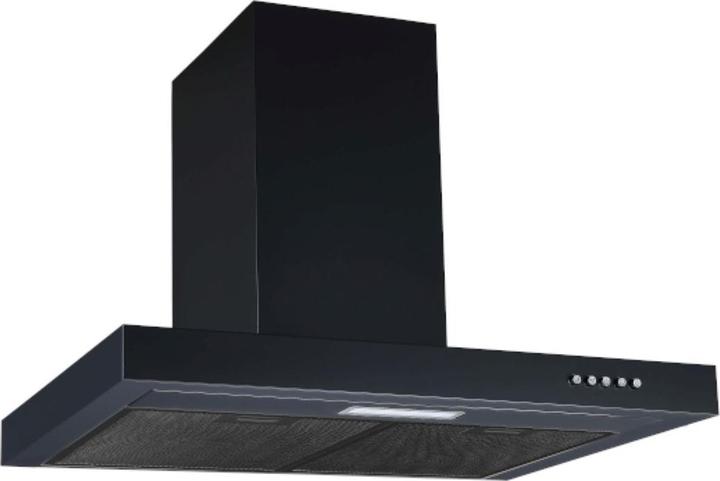 Image du produit PKM 6004BH Dunstabzugshaube 60cm LED Edelstahl Kaminhaube Wandhaube schwarz (Hotte murale)