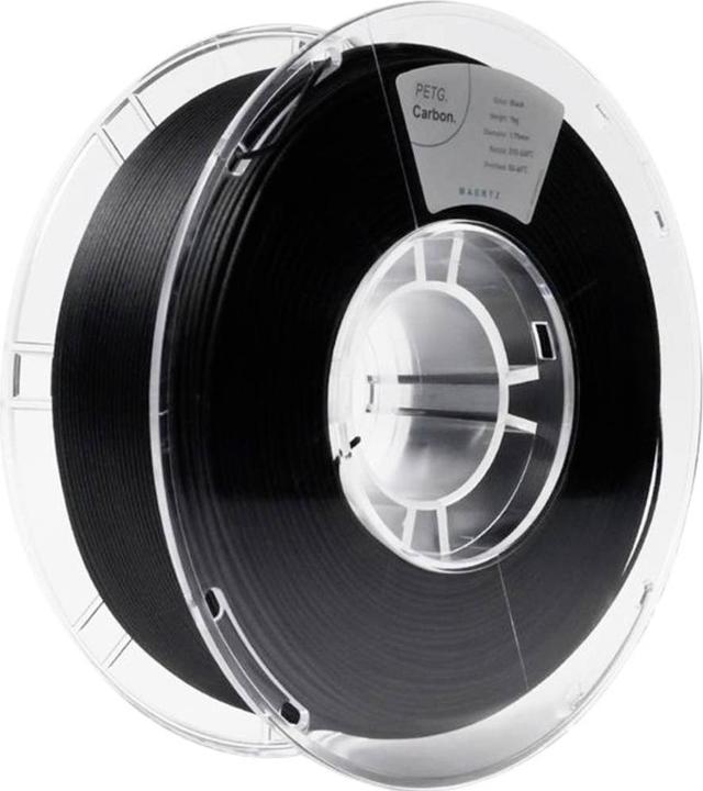 Actual product image Maertz PETG Carbon Black 1.75 mm 1.000 g (Carbon, 1.75 mm, 1000 g, Black)