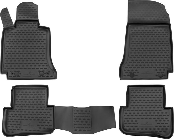 Image du produit Walser Gummimatten XTR für Mercedes-Benz C-Klasse (W204/S204) BJ 2007 - 2015 (2 tapis avant + 2 tapis arrière)