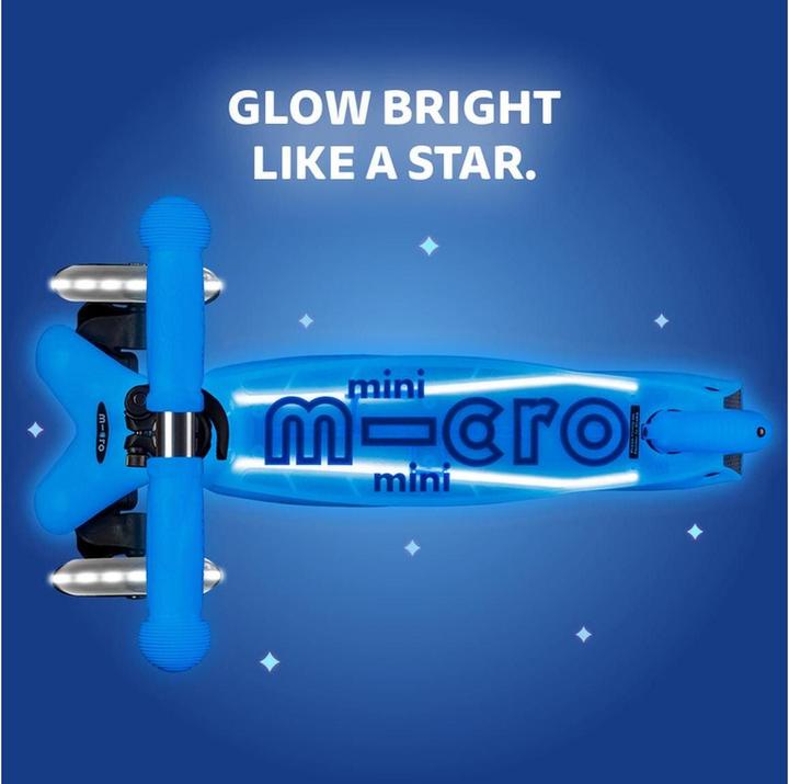 Image du produit Micro Scooter Mini Deluxe Glow Plus LED bleu