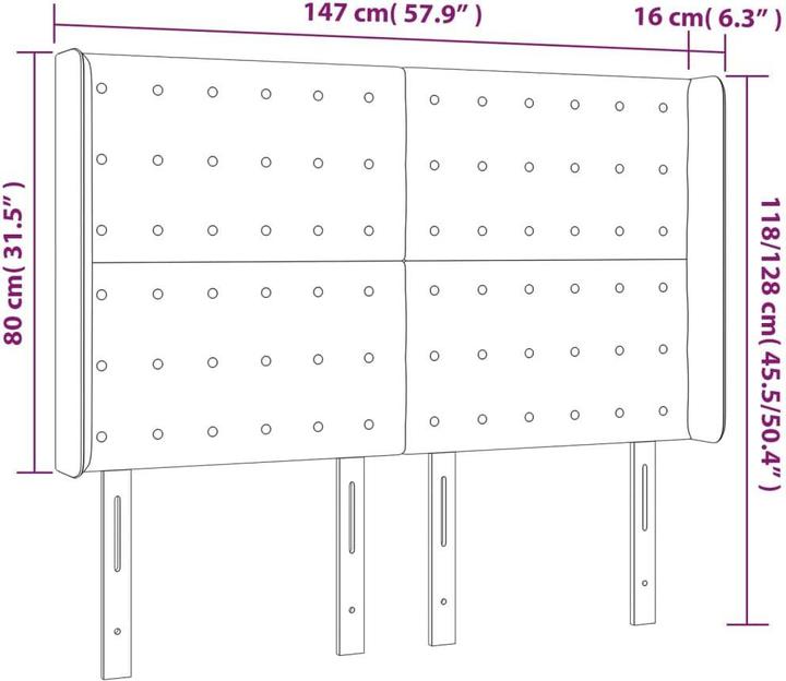 Actual product image vidaXL Farlie (147 x 16 x 128 cm)