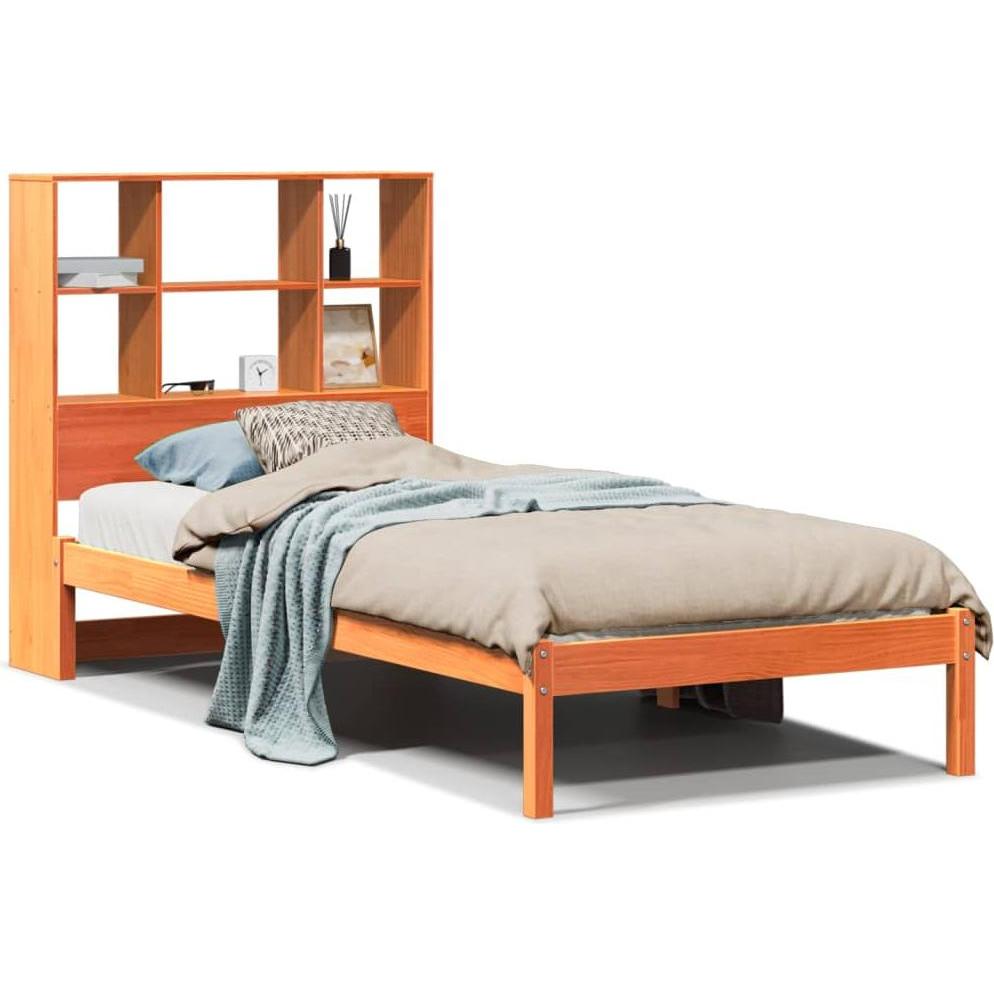VidaXL, Bett, Bett mit Regal ohne Matratze (90 x 200 cm)