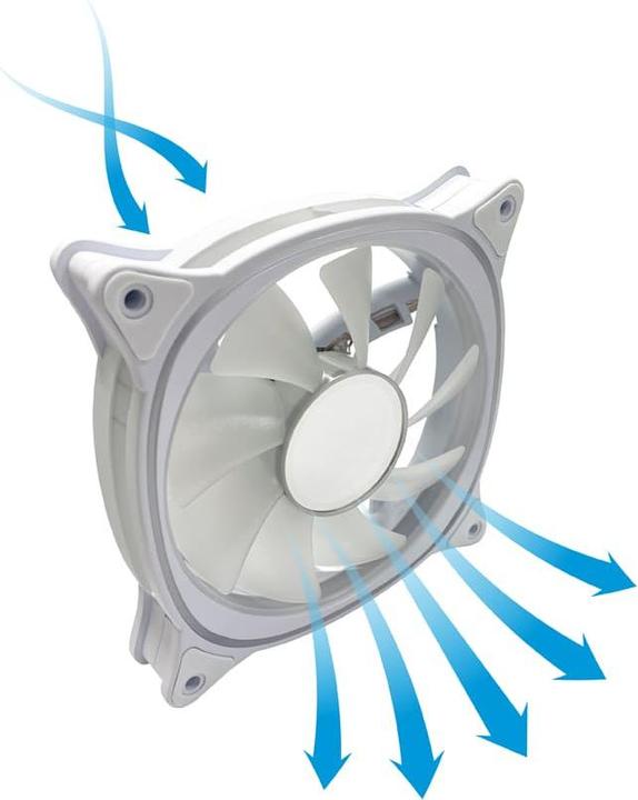 Produktbild LC-Power Geh?usel?fter 3x120mm weiss,ARGB,4Pin PWM (120 mm, 1x)