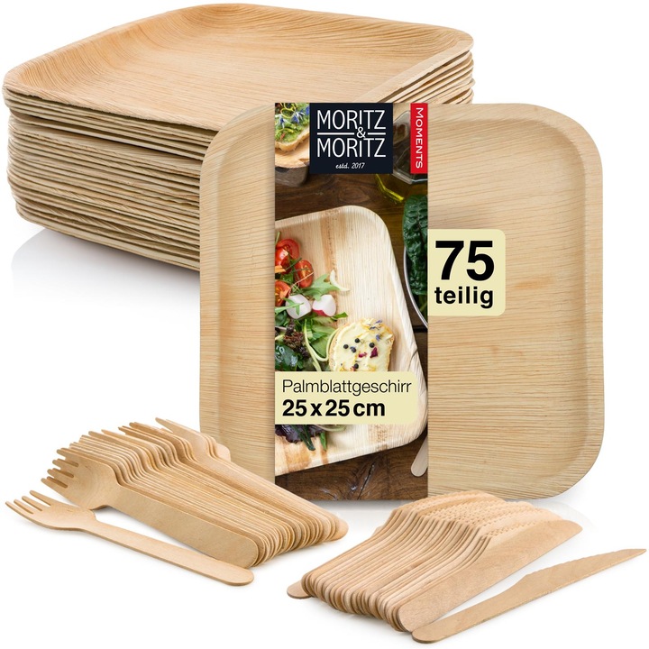 Produktbild Moritz & Moritz Palmblattgeschirr (25 x)