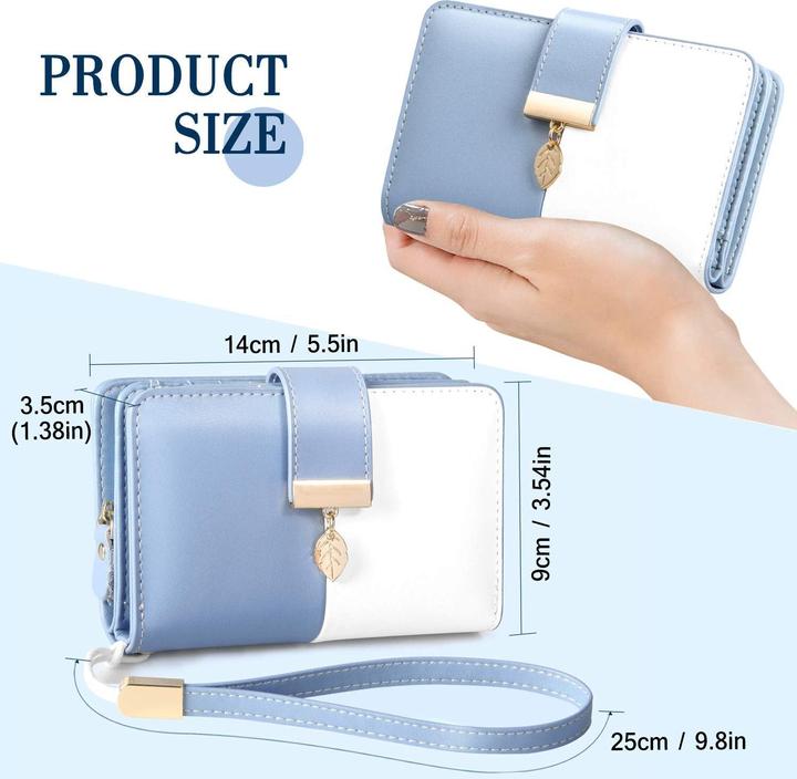 Produktbild Only-Bags.Store Leder Portemonnaie Geldbörse viele Fächer Brieftasche mit RFID-Schutz 18 Kartenfächer Geldbörsen