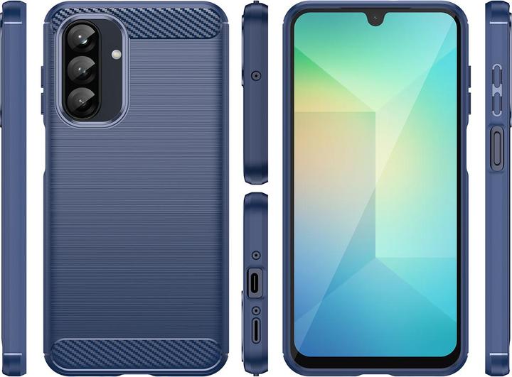 Actual product image Hurtel Back panel cover Carbon Case Samsung Galaxy A26 Blue (Samsung Galaxy A26)