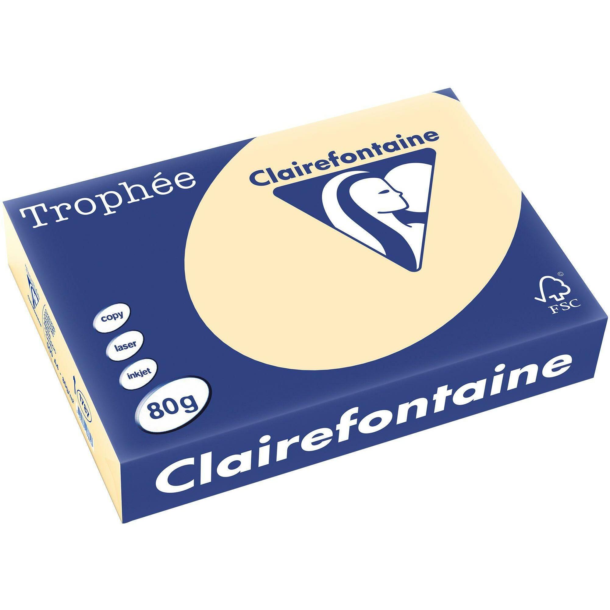 Clairefontaine, Kopierpapier, Universalpapier Trophée farbig (80 g/m², 500 x, A4)