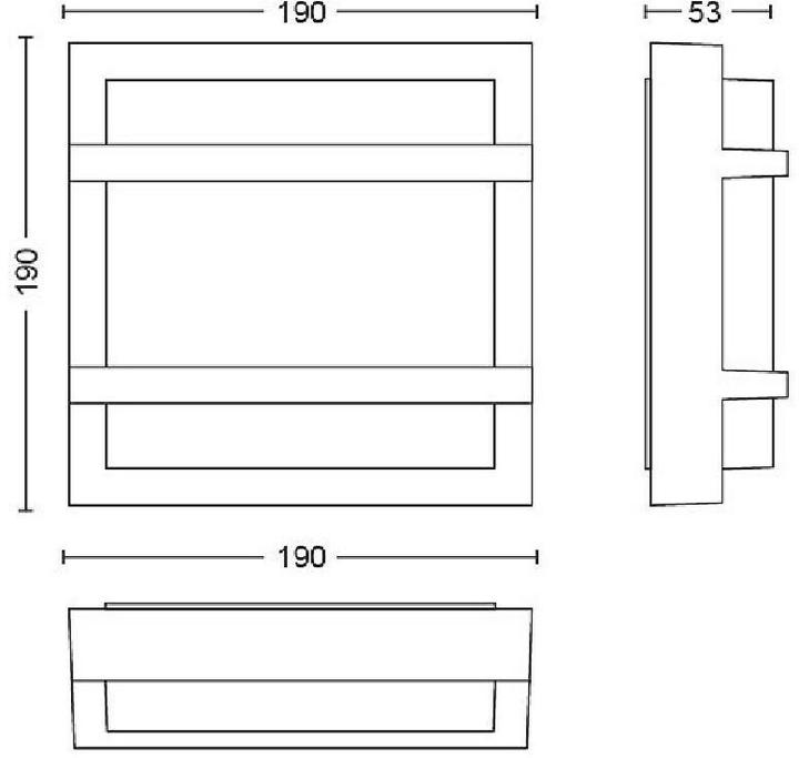 Productafbeelding Philips Petronia LED Wandlamp (1200 lm, IP44)