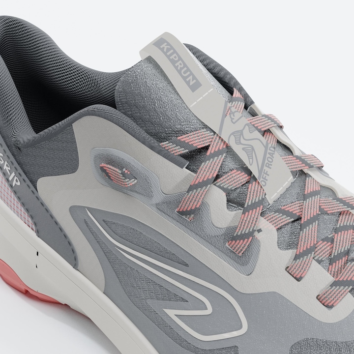 Actual product image Kalenji Trailrunningschuhe Damen - JogFlow 190 Grip dunkelgrau/pink (37)
