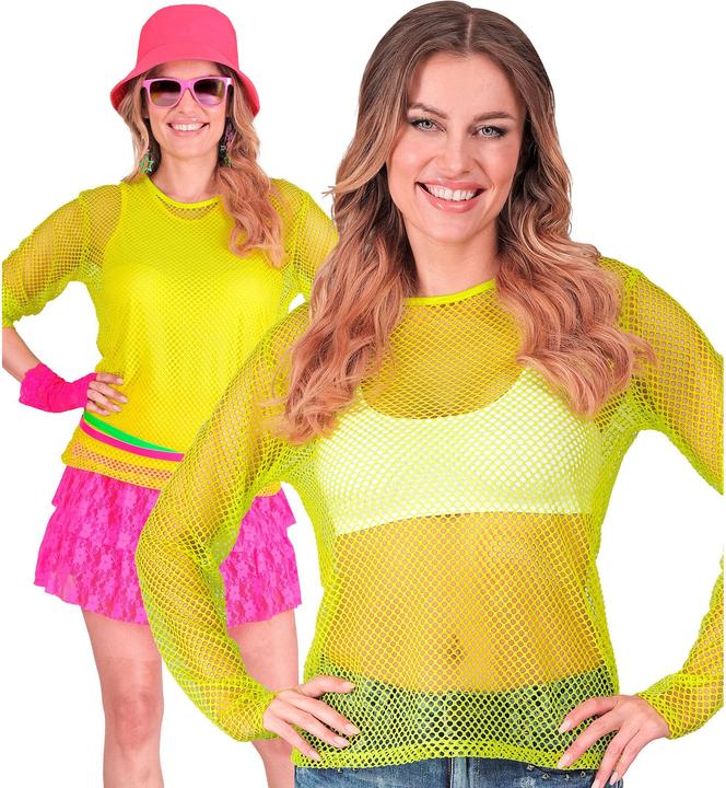 Immagine prodotto Widmann Camicia a rete giallo neon a maniche lunghe (M, S)